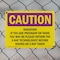 Signmission Radiation & Laser Sign, 7 in H x 10 in W, Plastic, Rectangle OS-2PACK-CR-P-710-L-10206 - alternate 3